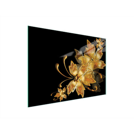 Glasschneidebrett 40x30 Gold