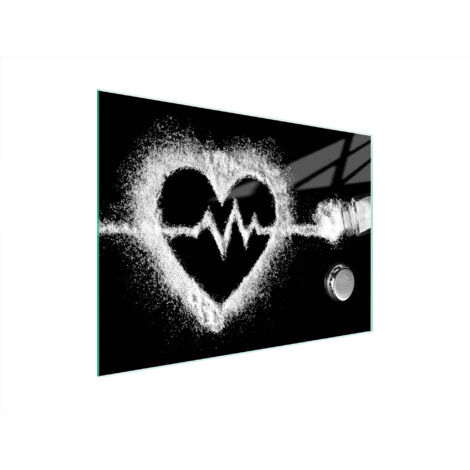 Glasschneidebrett 40x30 Herz