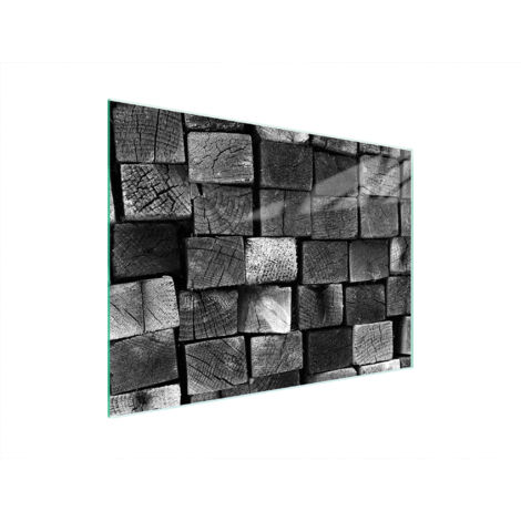 Glasschneidebrett 40x30 Holz