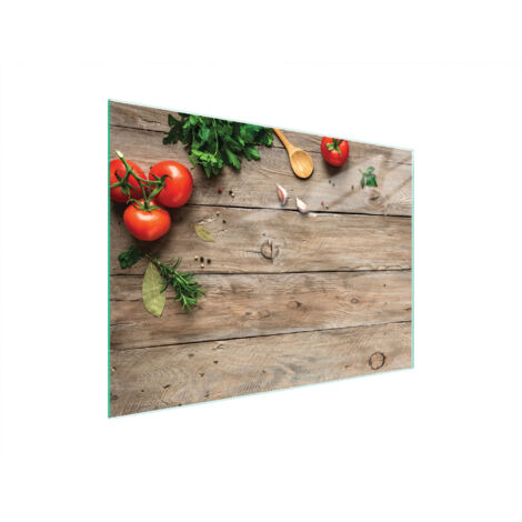 Glasschneidebrett 40x30 Holz