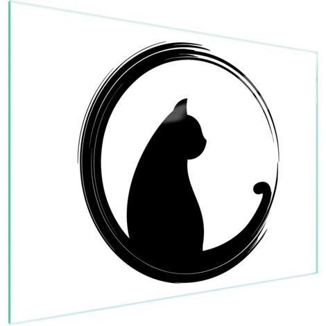 Glasschneidebrett 40x30 Katze