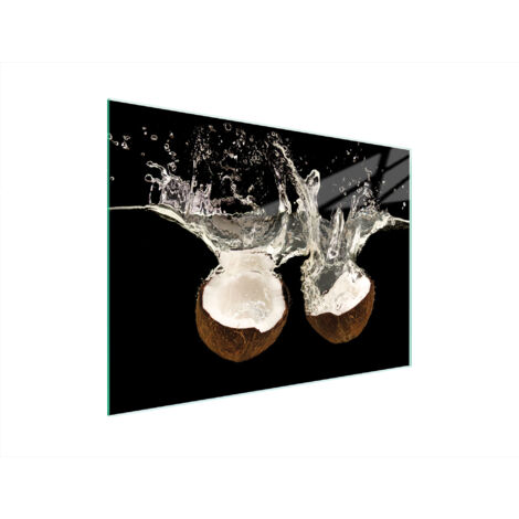 Glasschneidebrett 40x30 Kokosnuss