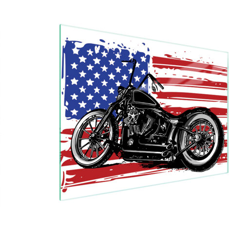 Glasschneidebrett 40x30 Motorrad