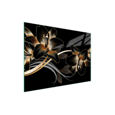 Glasschneidebrett 40x30 Orchidee