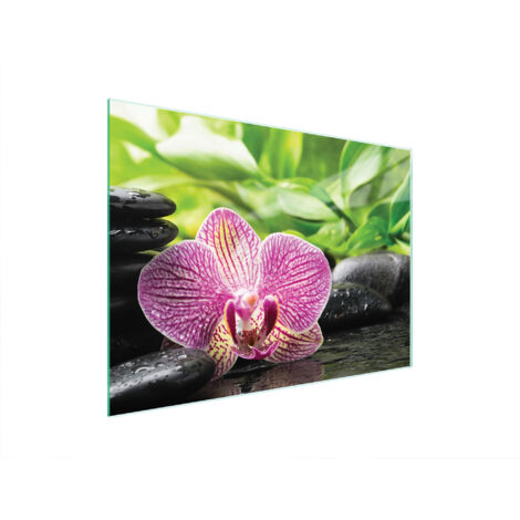 Glasschneidebrett 40x30 Orchidee