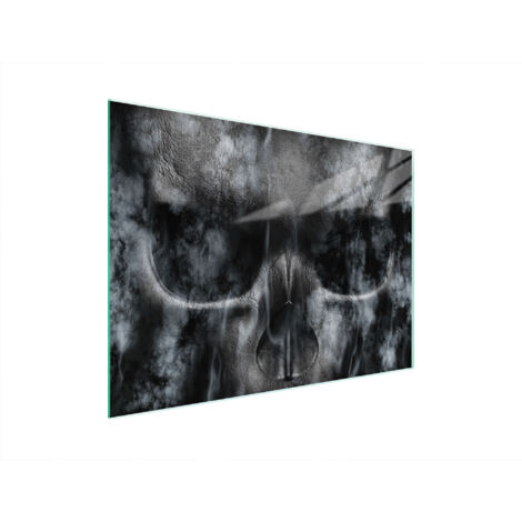 Glasschneidebrett 40x30 Totenkopf