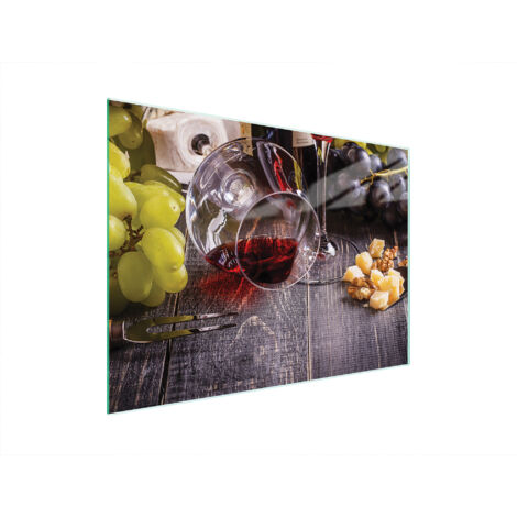 Glasschneidebrett 40x30 Wein
