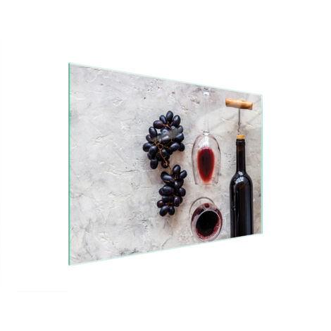 Glasschneidebrett 40x30 Wein