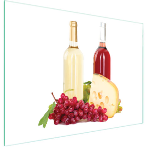Glasschneidebrett 40x30 Wein