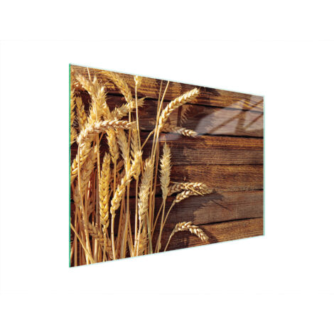Glasschneidebrett 40x30 Weizen