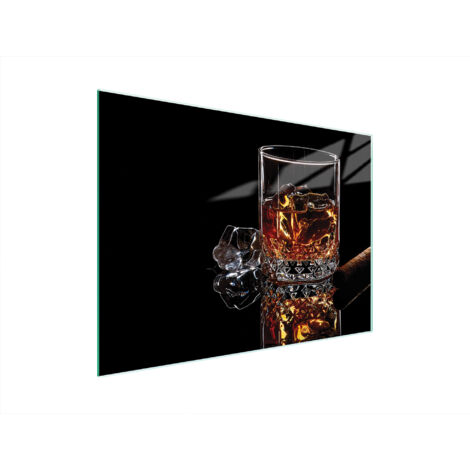 Glasschneidebrett 40x30 Whisky
