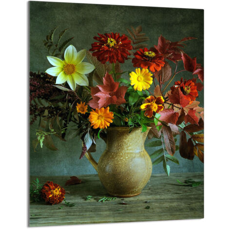 Glasschneidebrett 40x52 Blumen
