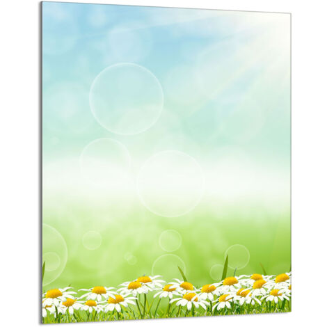 Glasschneidebrett 40x52 Gänseblümchen