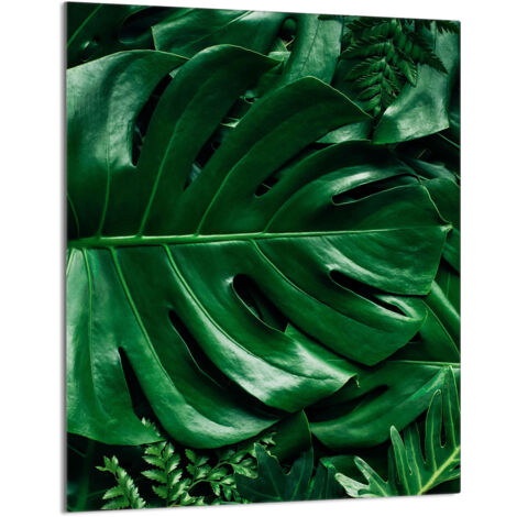 Glasschneidebrett 40x52 Monstera