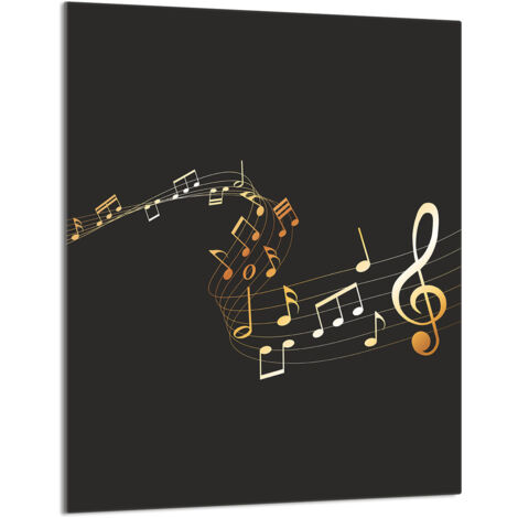 Glasschneidebrett 40x52 Musik