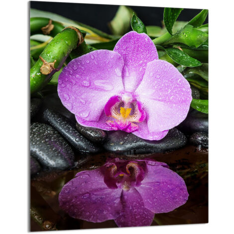 Glasschneidebrett 40x52 Orchidee