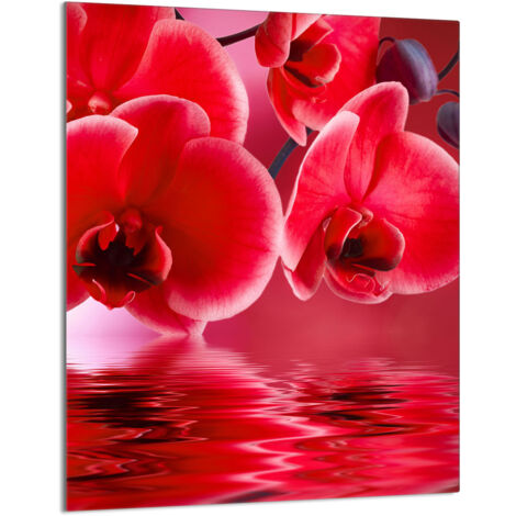 Glasschneidebrett 40x52 Orchidee
