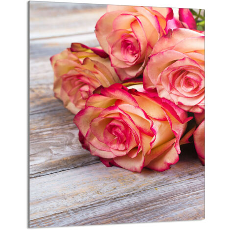 Glasschneidebrett 40x52 Rose