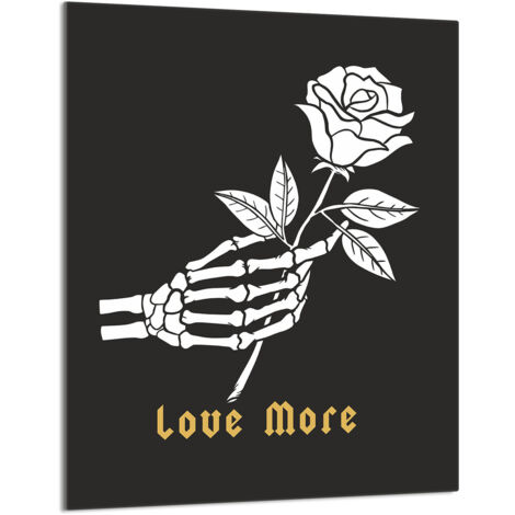 Glasschneidebrett 40x52 Rose