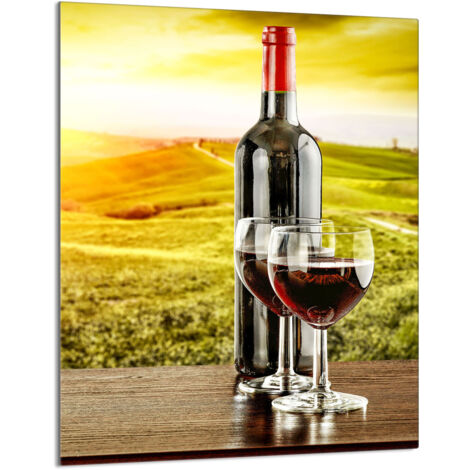 Glasschneidebrett 40x52 Wein