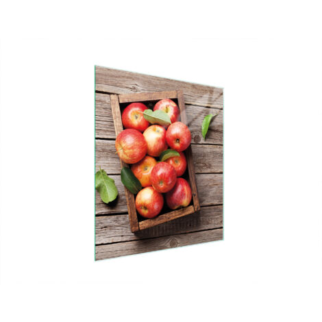 Glasschneidebrett 45x52 Äpfel
