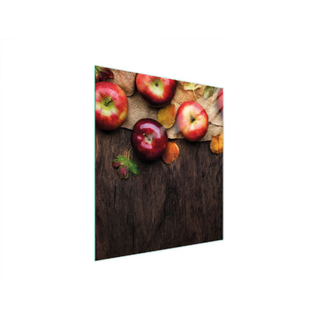 Glasschneidebrett 45x52 Äpfel