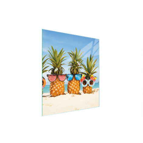 Glasschneidebrett 45x52 Ananas