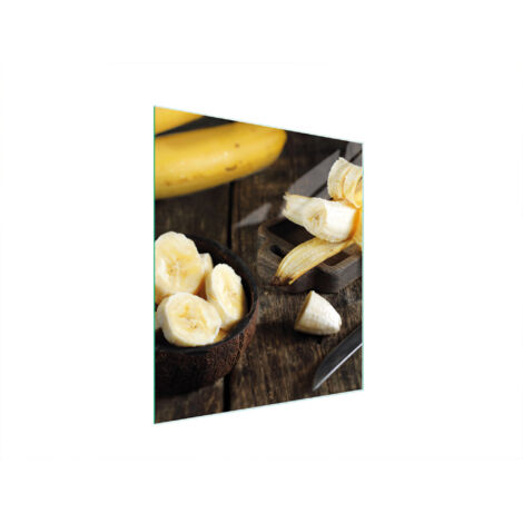 Glasschneidebrett 45x52 Banane