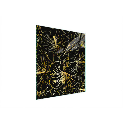 Glasschneidebrett 45x52 Blumen