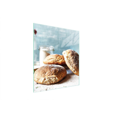 Glasschneidebrett 45x52 Brot