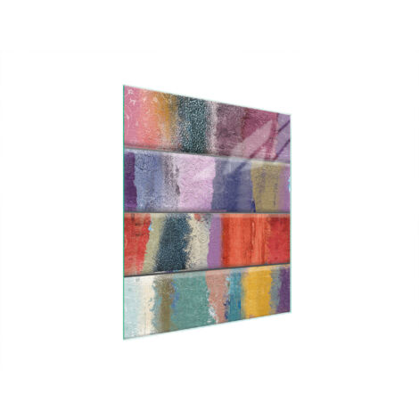Glasschneidebrett 45x52 Bunt