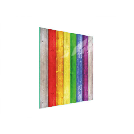 Glasschneidebrett 45x52 Bunt