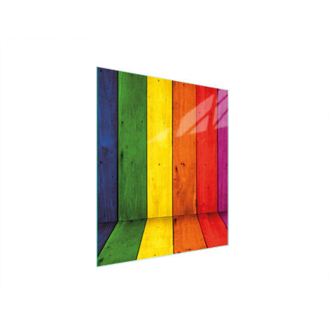 Glasschneidebrett 45x52 Bunt