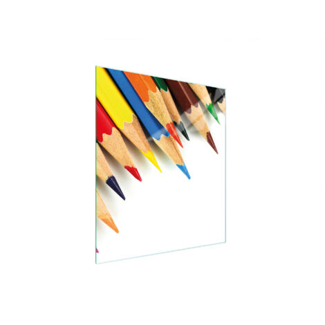 Glasschneidebrett 45x52 Bunt