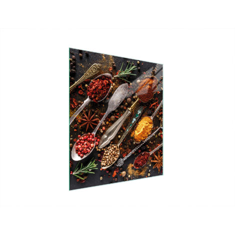 Glasschneidebrett 45x52 Gewürze