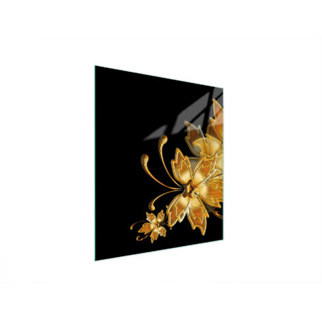 Glasschneidebrett 45x52 Gold