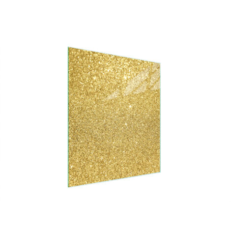 Glasschneidebrett 45x52 Gold