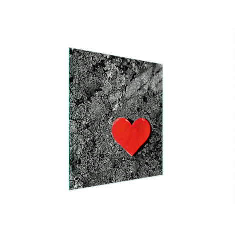 Glasschneidebrett 45x52 Herz