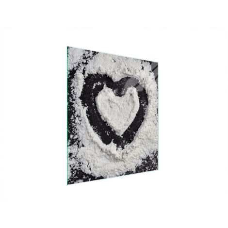 Glasschneidebrett 45x52 Herz