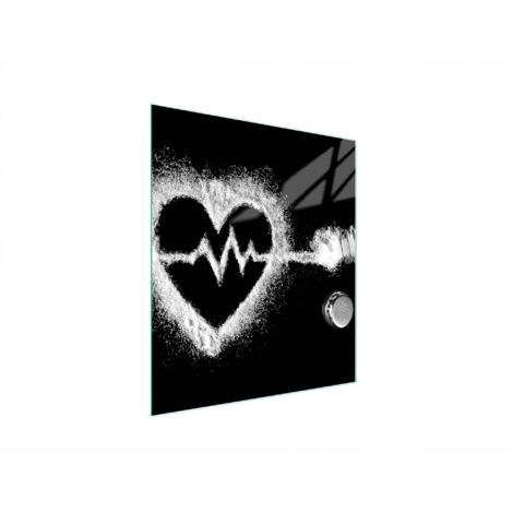Glasschneidebrett 45x52 Herz