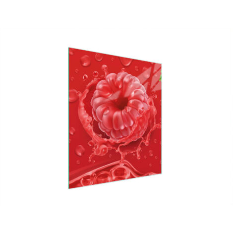 Glasschneidebrett 45x52 Himbeere