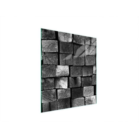 Glasschneidebrett 45x52 Holz