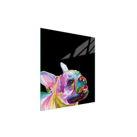 Glasschneidebrett 45x52 Hund