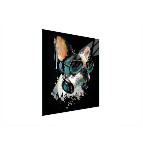 Glasschneidebrett 45x52 Hund