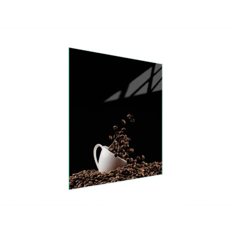 Glasschneidebrett 45x52 Kaffee