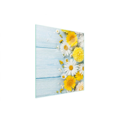 Glasschneidebrett 45x52 Kamille