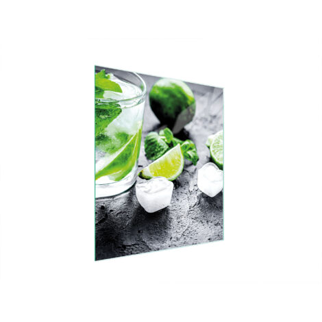 Glasschneidebrett 45x52 Limette