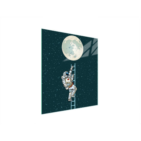 Glasschneidebrett 45x52 Mond