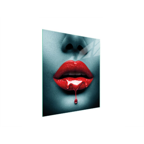 Glasschneidebrett 45x52 Mund