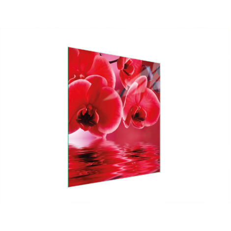 Glasschneidebrett 45x52 Orchidee